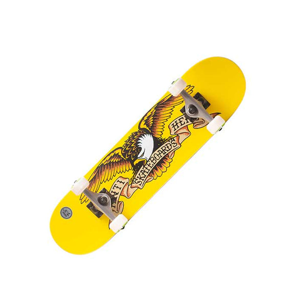 Anti Hero Classic Eagle Kids Skateboard - Mini - Yellow (40% Off)