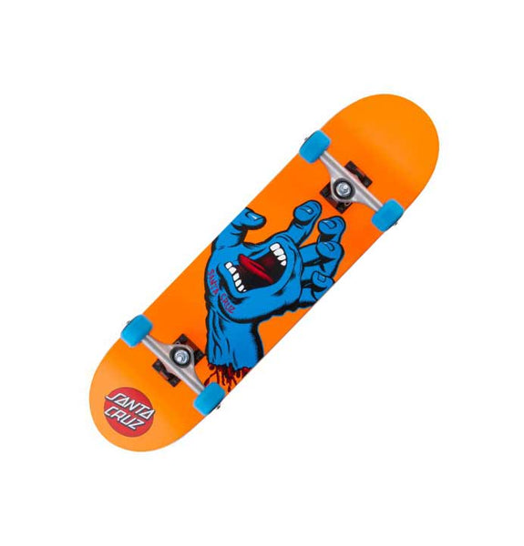 Santa Cruz Screaming Hand Kids Skateboard- Mid - Orange (36% Off)