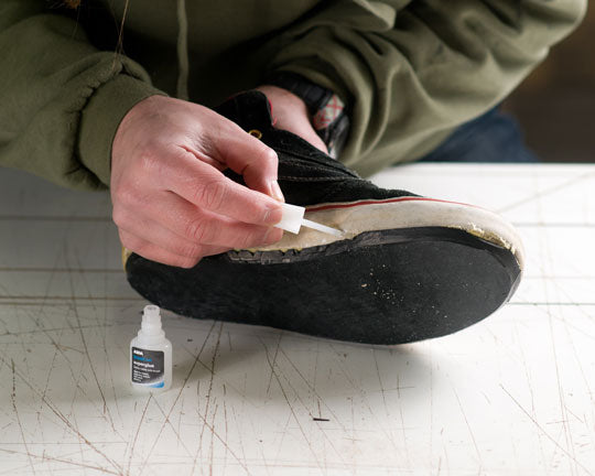 Longboard Footbrake Fill Edges With Glue