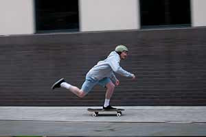 Commuting by skateboard