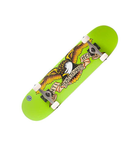 Anti Hero Classic Eagle Kids Skateboard - Large - Green