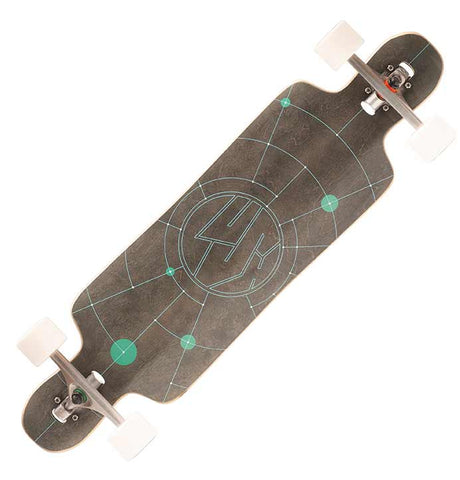 Lush Longboards Freebyrd Lo-Pro Woodgrain Split Angle Longboard