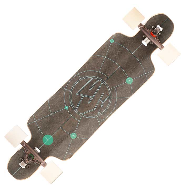 Lush Longboards Freebyrd Lo-Pro Woodgrain Split Angle Longboard Review