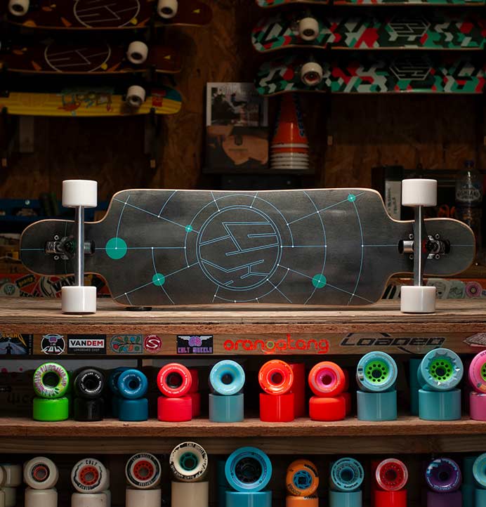 Lush Longboards Freebyrd Lo-Pro Woodgrain Split Angle Longboard Review