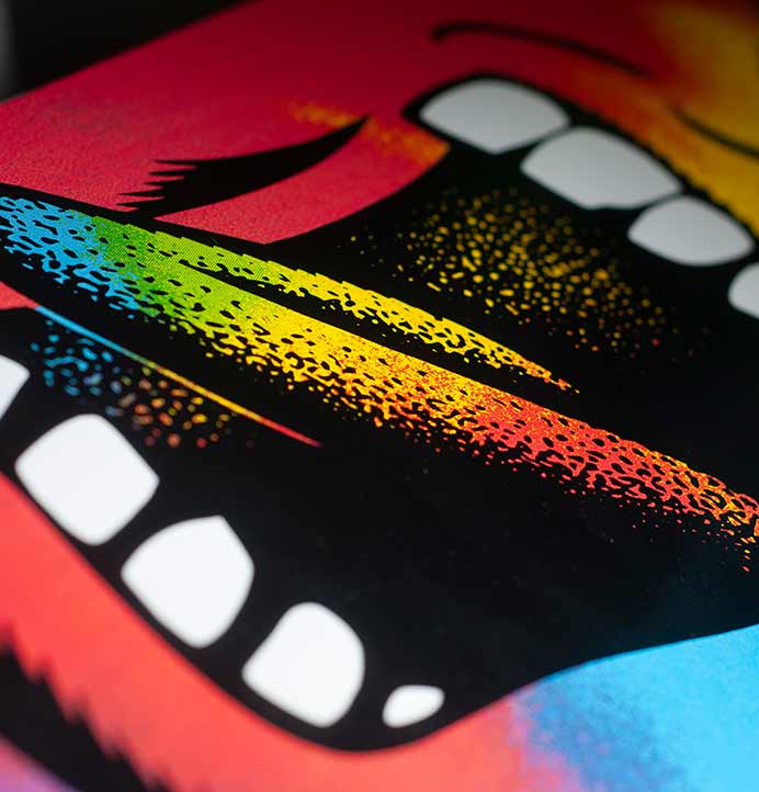 Santa Cruz Big Mouth Kids 8" Skateboard - Full - Tie Dye Review