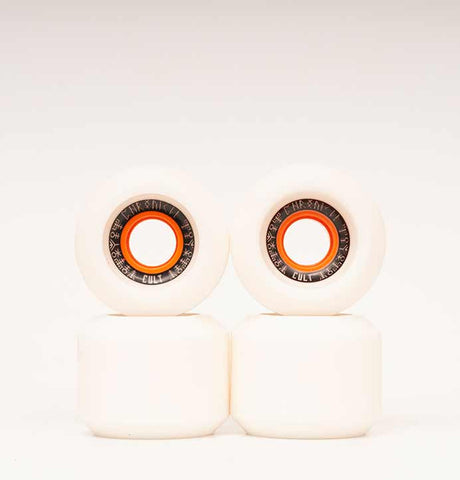 Cult Chronicle 65mm Longboard Wheels White (Stoneground)